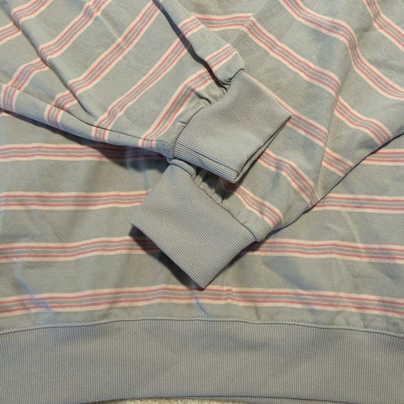 Parke Valentine’s Day Mockneck Pullover Lavender Darling Stripe Size XXL New - Picture 7 of 10